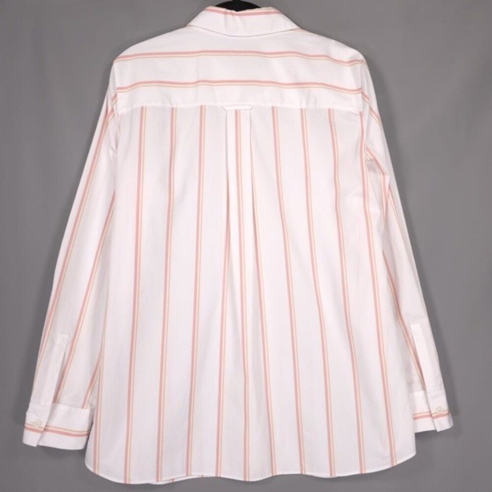 LAFAYETTE 148 NEW YORK‎ Women’s Velma LS Skylark Striped Button-Front MEDIUM - Picture 3 of 11